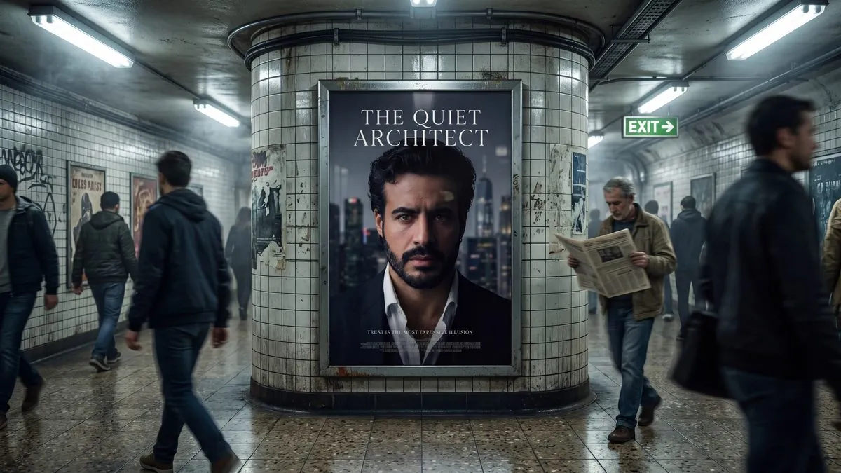 The Quiet Architect movie poster mockup
