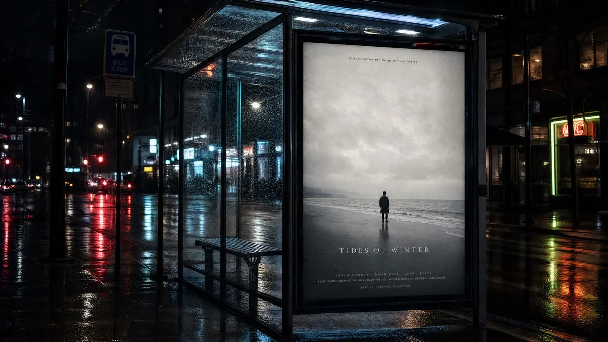 Tides of Winter movie poster mockup